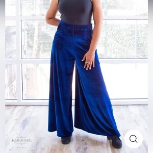 ESSENTIAL PEGGY PANT - SAPPHIRE VELVET-NWOT